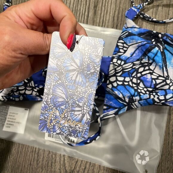 NWT Toluca Amina Bikini Top Waist Wrap Triangle Adonis Size M/L - Picture 7 of 7